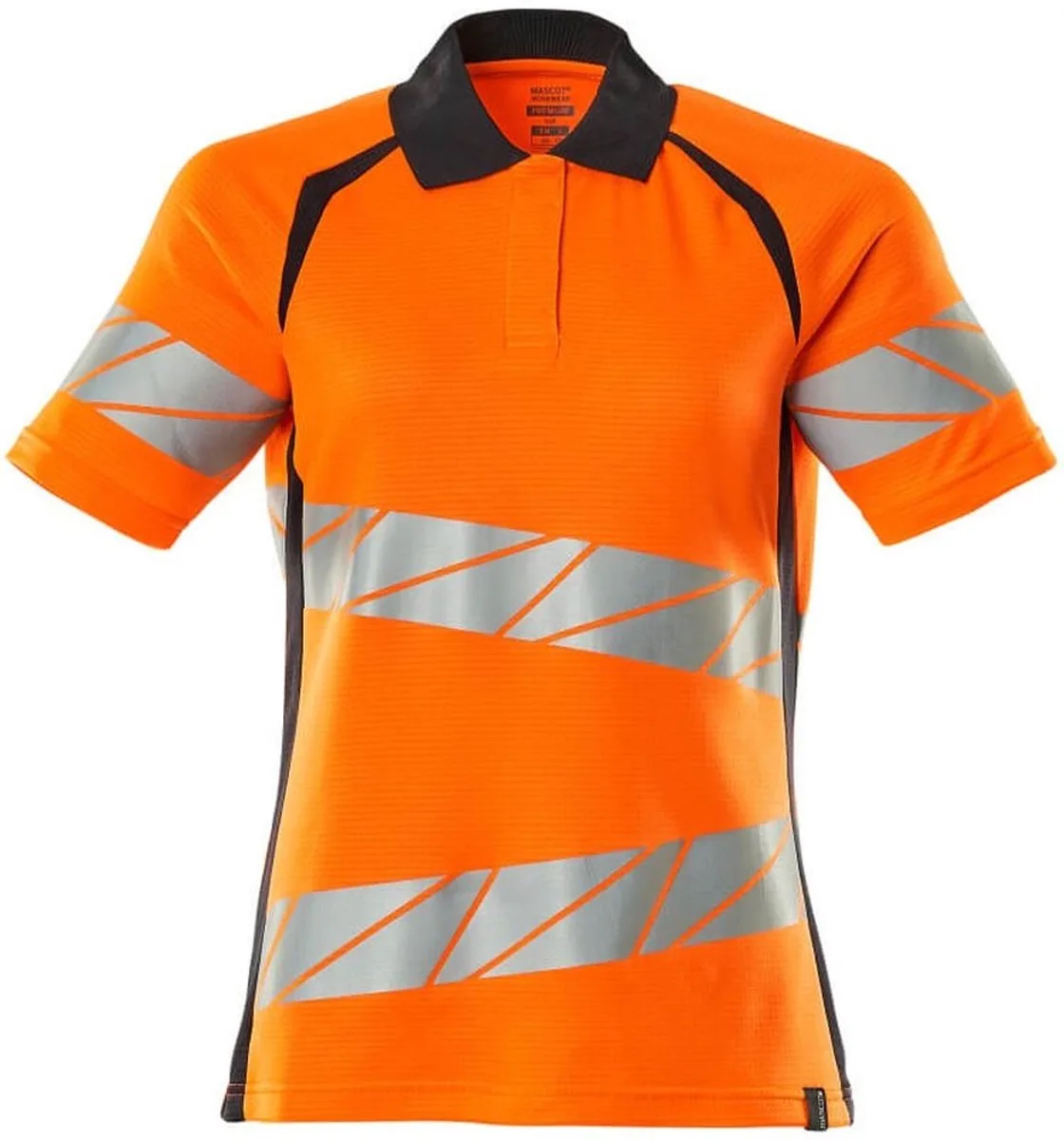 Accelerate Safe Poloshirt 19093-771 - hi-vis oranje/donkermarine by Mascot, Hi-vis oranje, Donkermarine, XXL – product image
