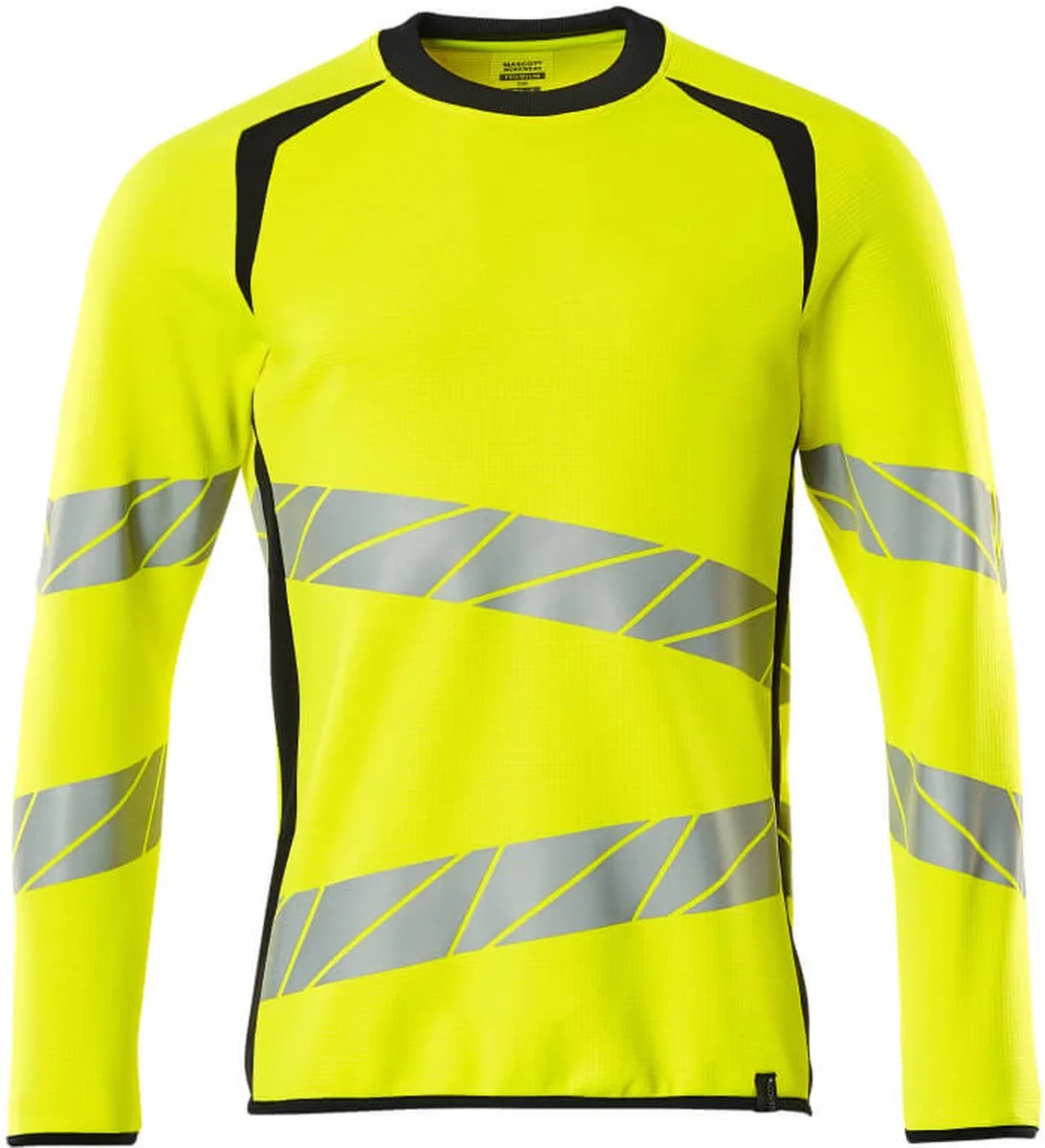 Accelerate Safe Sweatshirt 19084-781 - Hi-Vis geel/zwart de Mascot, Hi-Vis geel, Noir, L – image du produit