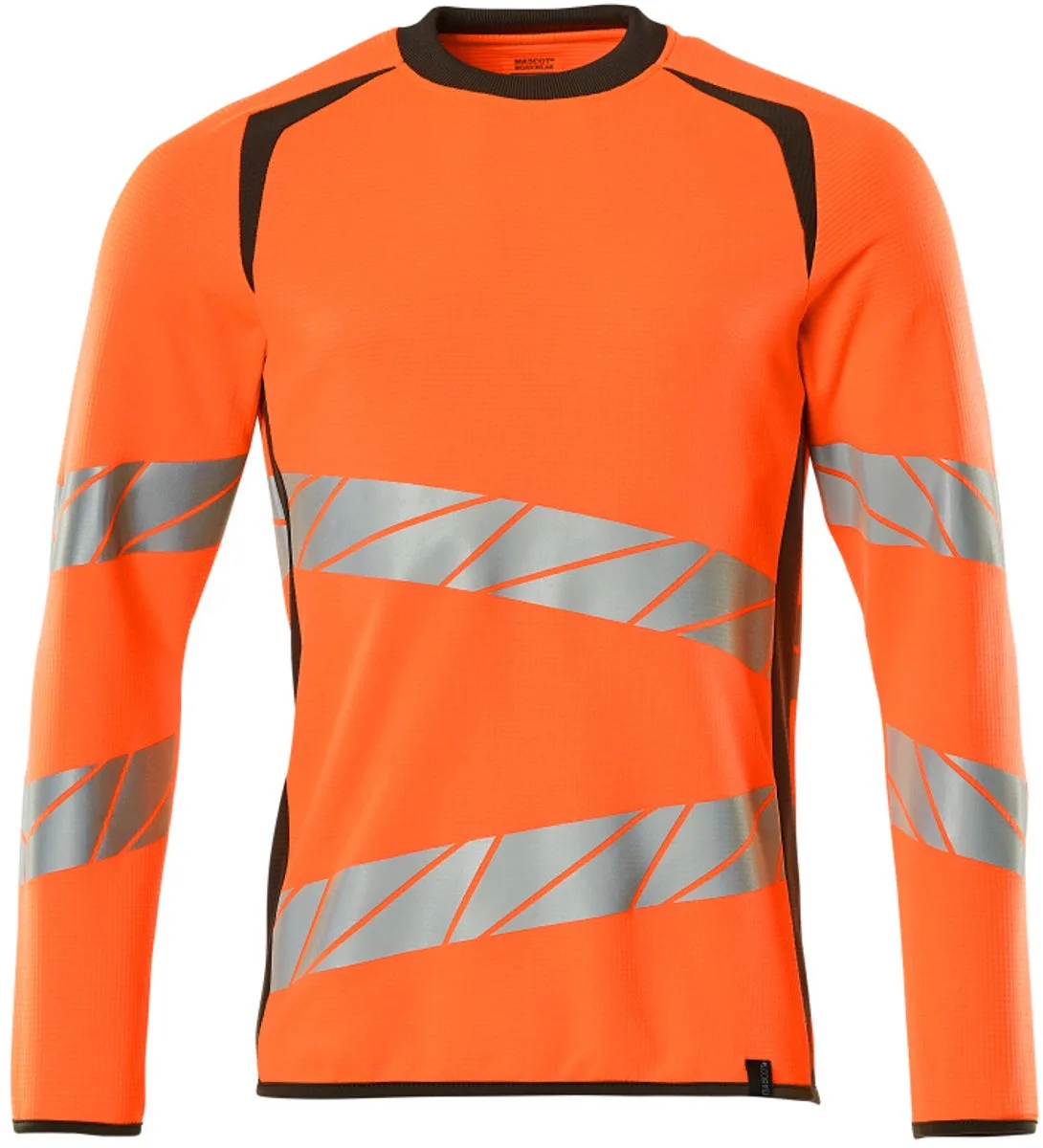 Accelerate Safe Sweatshirt 19084-781 - hi-vis oranje/donkerantraciet von Mascot, Hi-vis oranje, Donkerantraciet, XS – Produktbild