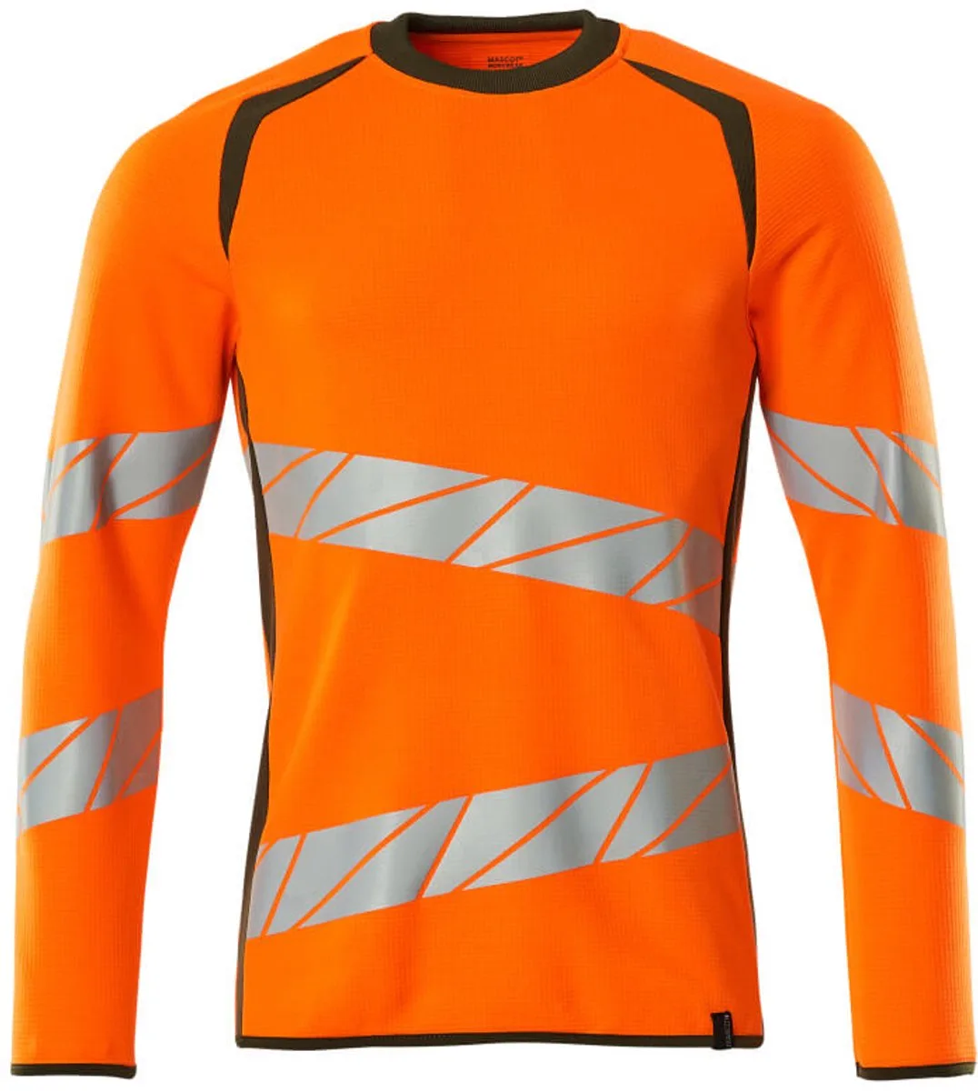 Accelerate Safe Sweatshirt 19084-781 - hi-vis oranje/mosgroen by Mascot, Hi-vis oranje, Mosgroen, XXL – product image