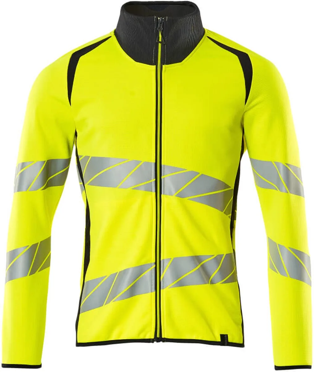 Accelerate Safe Sweatshirt met rits 19184-781 - hi-vis geel/donkermarine de Mascot, Hi-vis geel, Donkermarine, XXL – image du produit