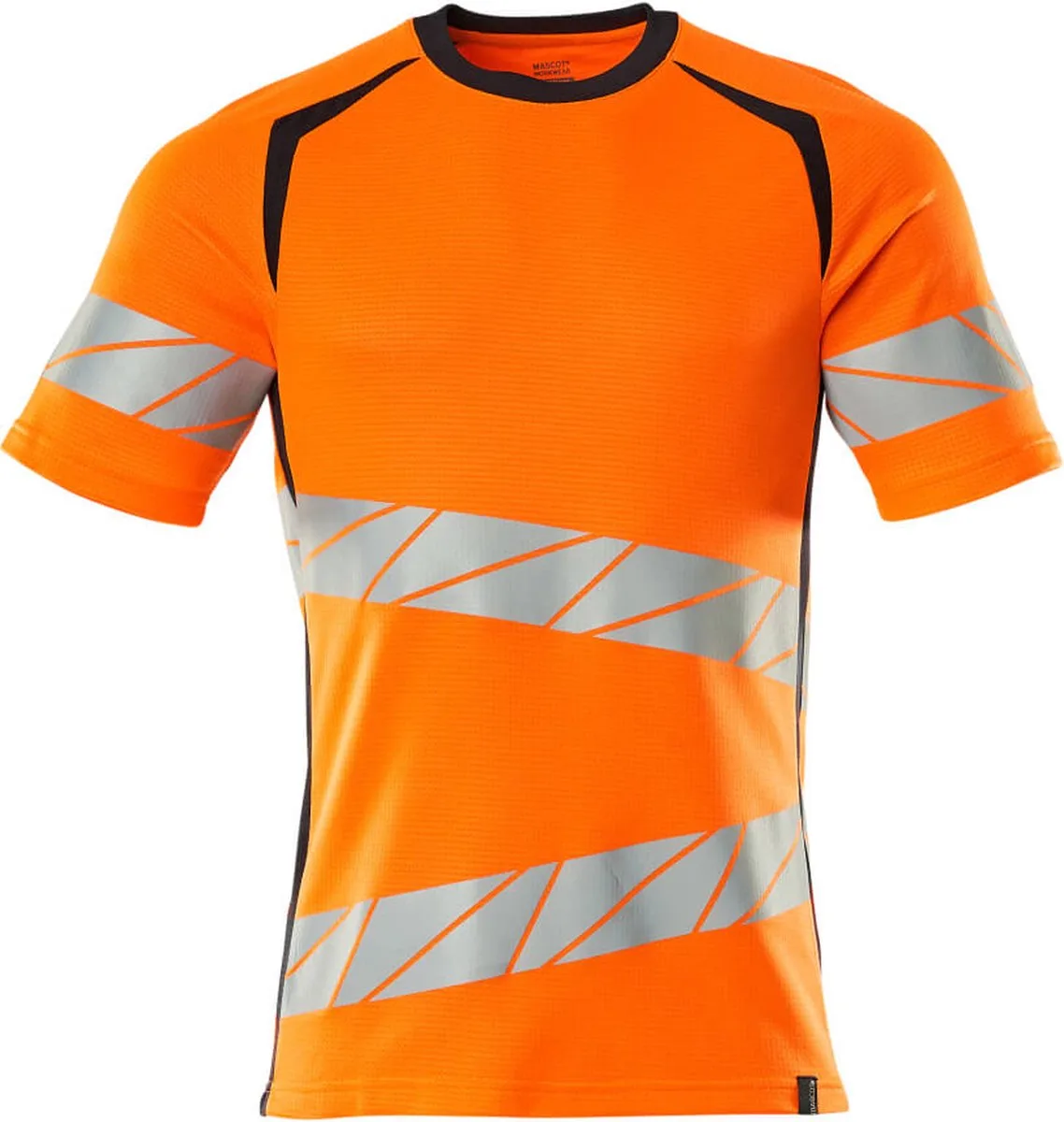 Accelerate Safe T-shirt 19082-771 - hi-vis oranje/donkermarine de Mascot, Hi-vis oranje, Donkermarine, XL – image du produit
