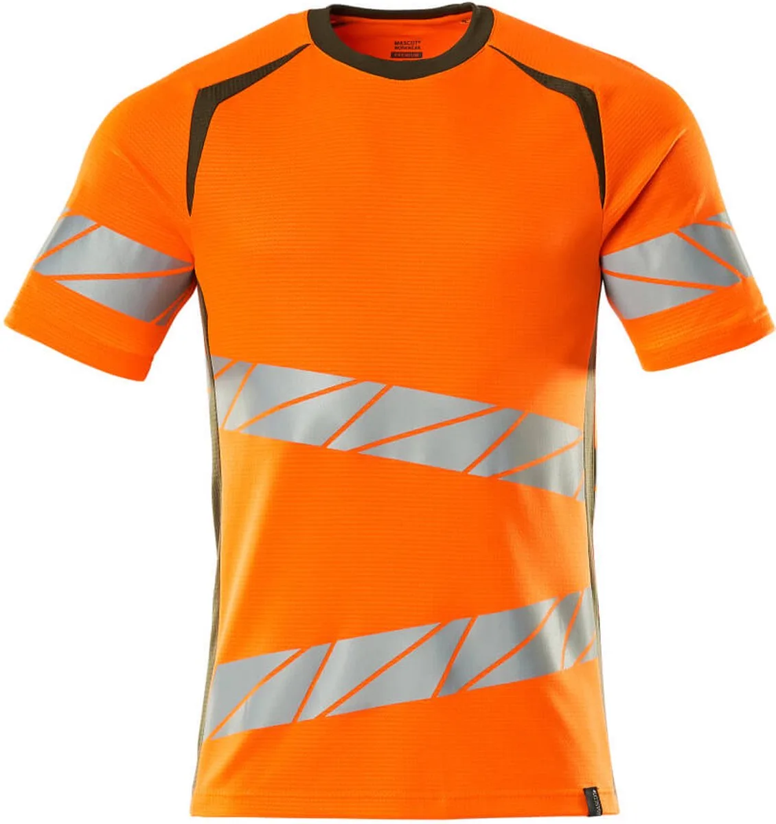 Accelerate Safe T-shirt 19082-771 - hi-vis oranje/mosgroen de Mascot, Hi-vis oranje, Mosgroen, XXL – image du produit
