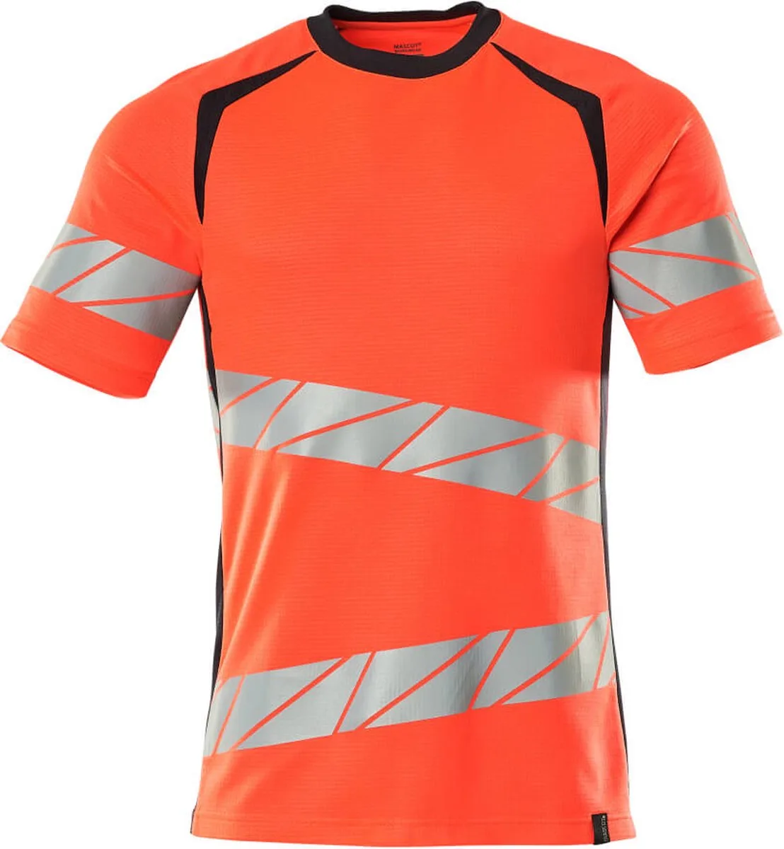 Accelerate Safe T-shirt 19082-771 - hi-vis rood/donkermarine fra Mascot, Hi-vis rood, Donkermarine, XXL – produktbillede