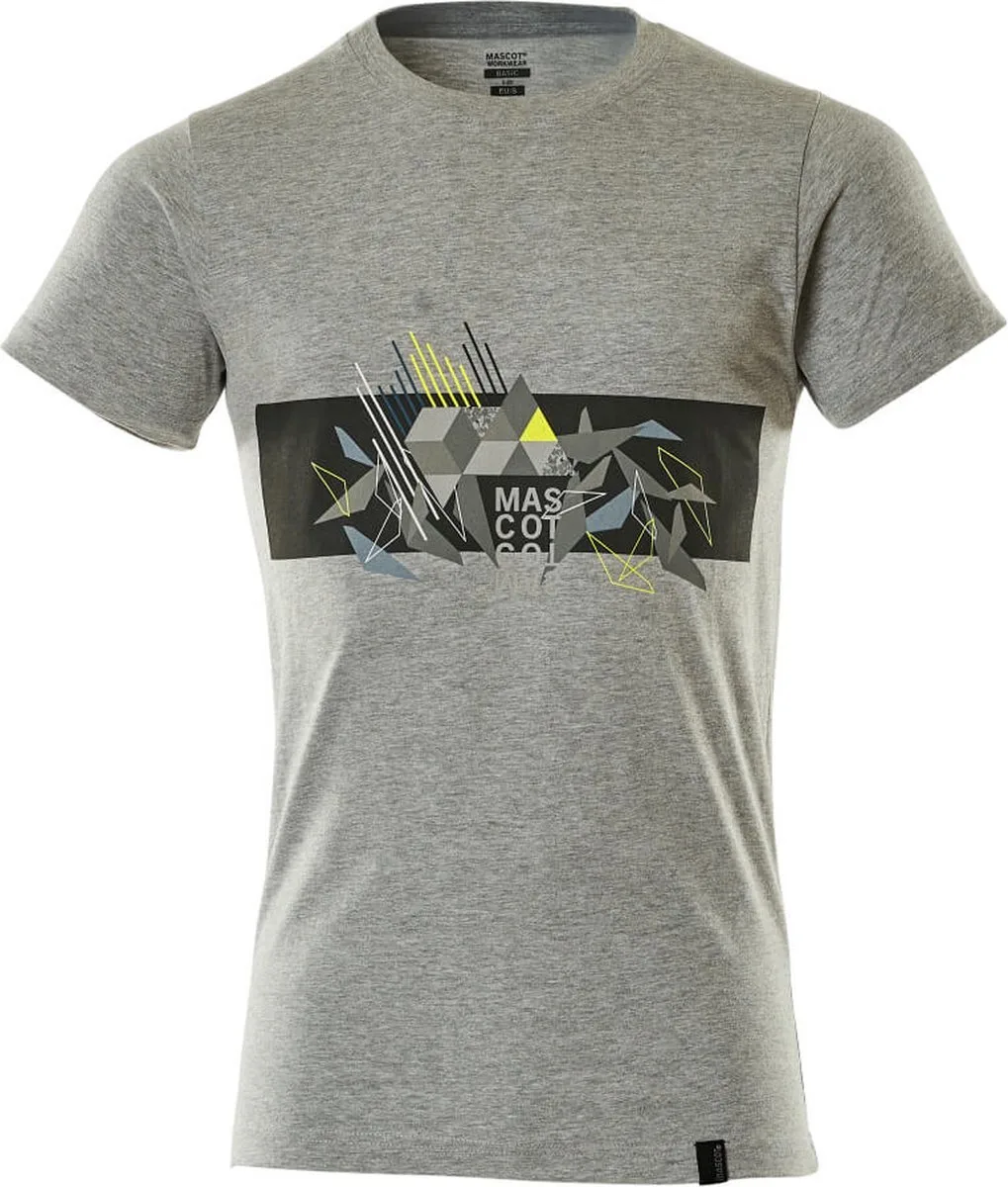 Accelerate Safe T-shirt 19182-965 - grijs gemeleerd/hi-vis geel by Mascot, Grijs gemeleerd, Hi-vis geel, XXL – product image