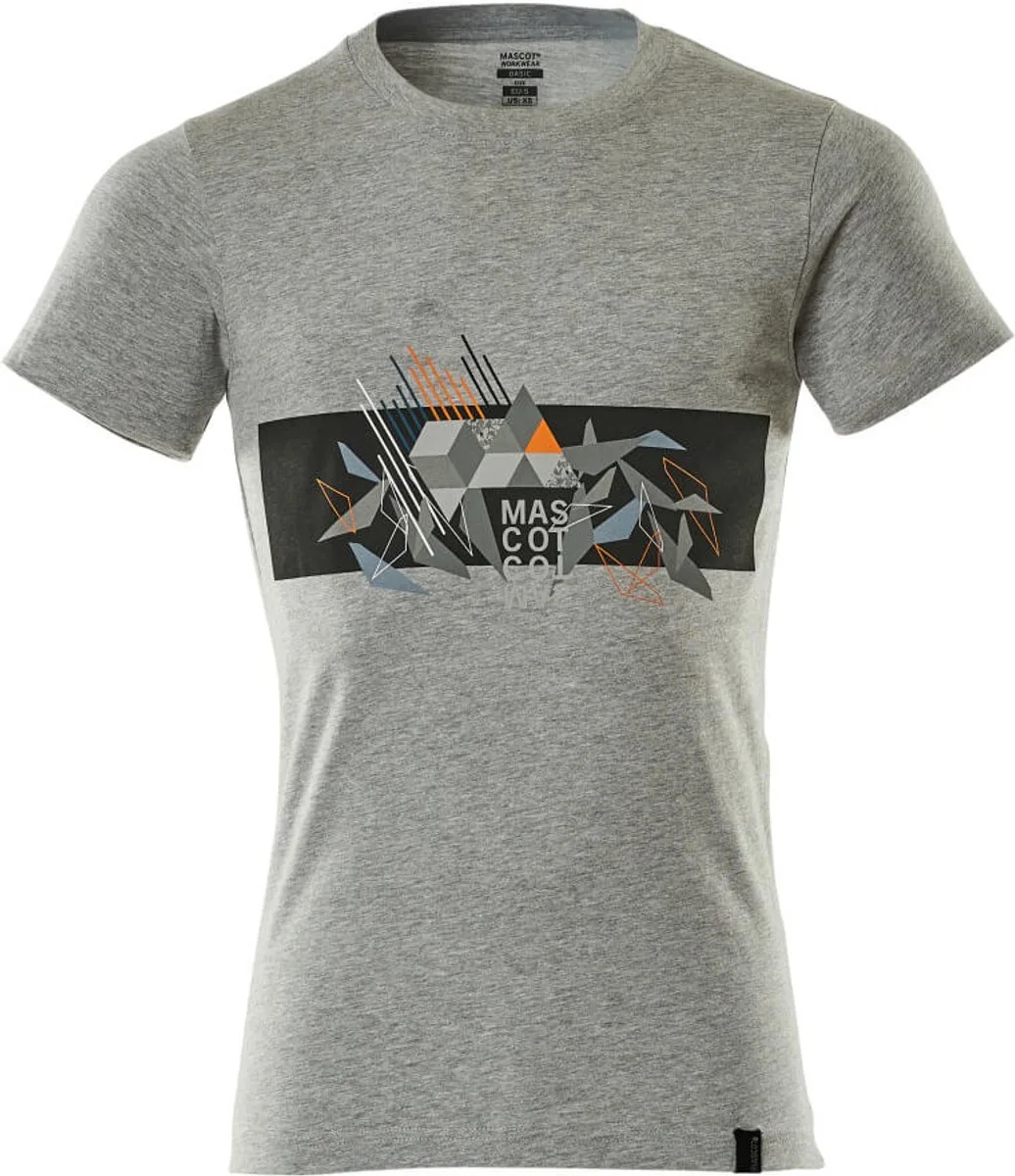 Accelerate Safe T-shirt 19182-965 - grijs gemeleerd/hi-vis oranje van Mascot, Grijs gemeleerd, Hi-vis oranje, XXL – productafbeelding