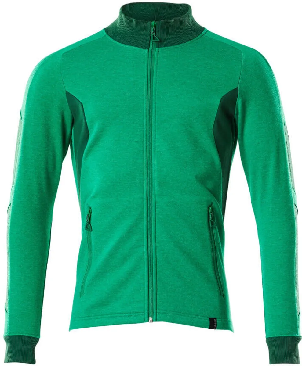 Accelerate Sweatshirt met rits 18484-962 - helder groen/groen de Mascot, Helder groen, Vert, XXL – image du produit