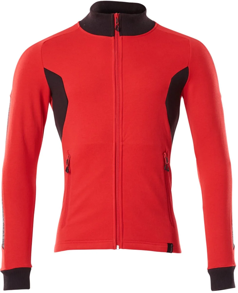 Accelerate Sweatshirt met rits 18484-962 - signaalrood/zwart by Mascot, Signaalrood, Black, XXL – product image