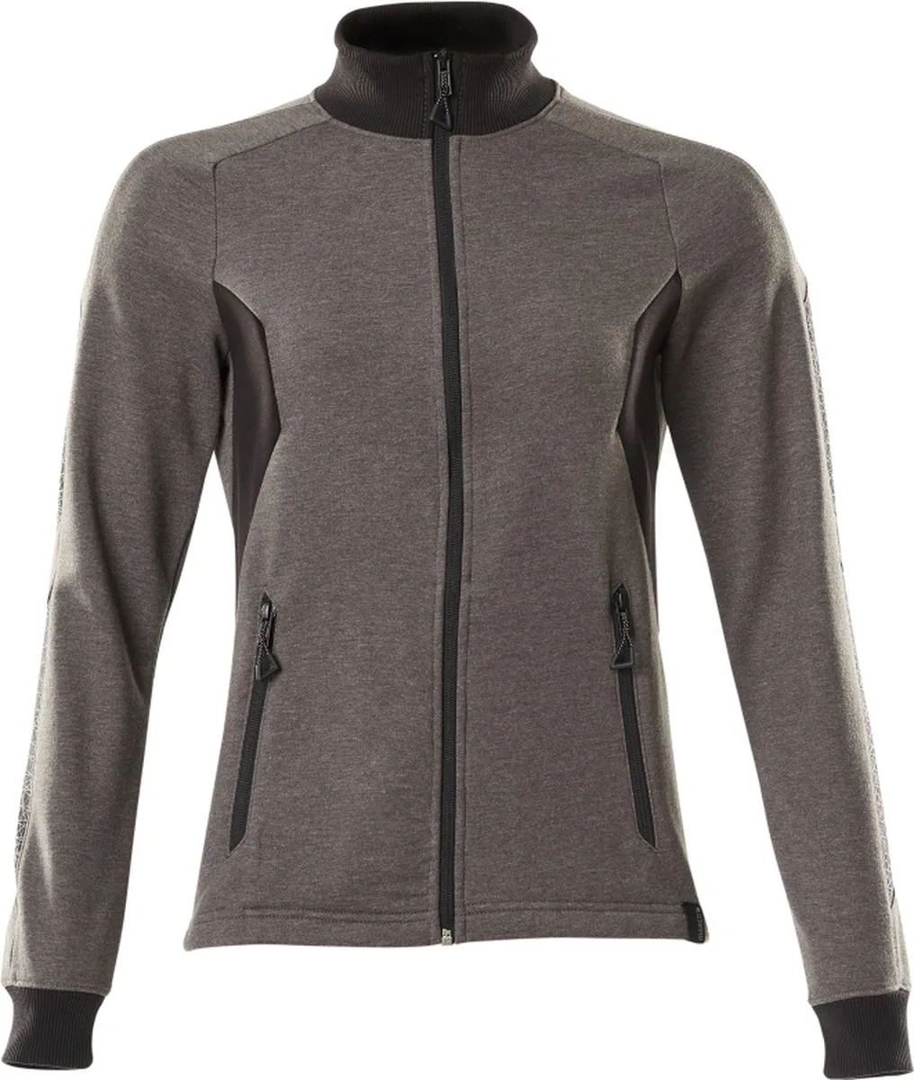 Accelerate Sweatshirt met rits 18494-962 - donkerantraciet/zwart by Mascot, Donkerantraciet, Black, 5XL – product image
