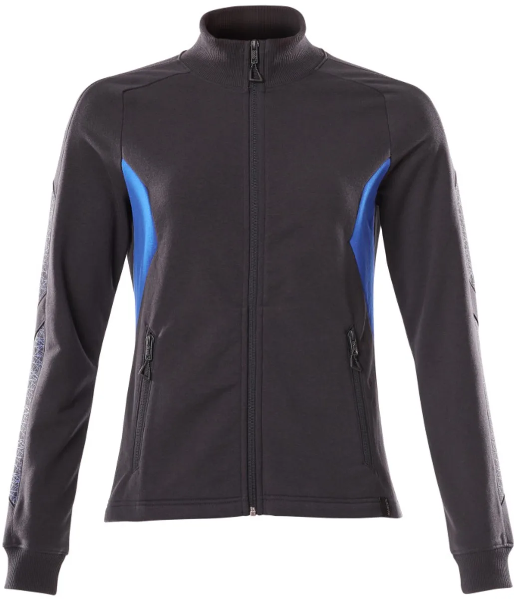 Accelerate Sweatshirt met rits 18494-962 - donkermarine/helder blauw van Mascot, Donkermarine, Helder blauw, XXL – productafbeelding