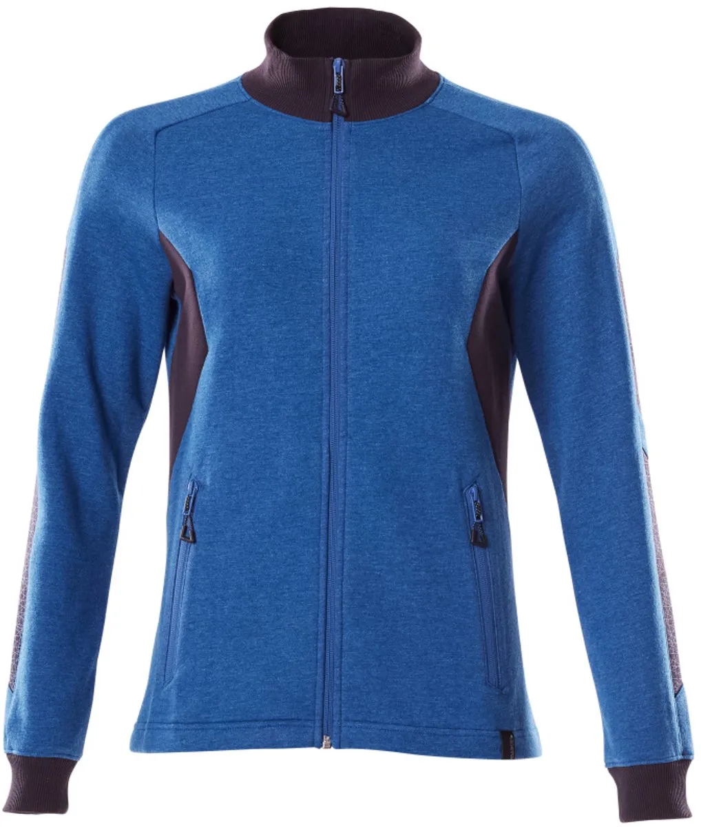 Accelerate Sweatshirt met rits 18494-962 - helder blauw/donkermarine van Mascot, Helder blauw, Donkermarine, XXL – productafbeelding