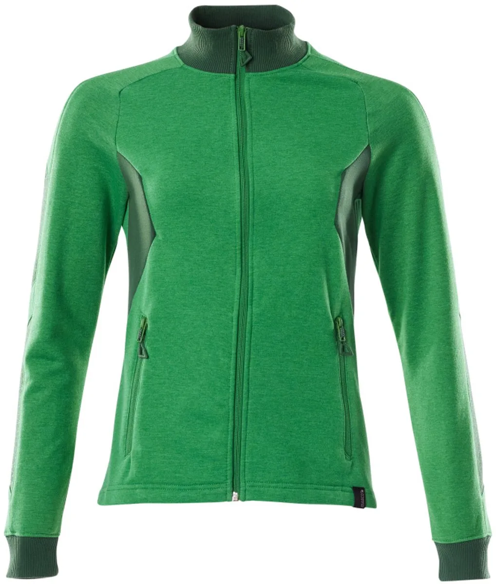 Accelerate Sweatshirt met rits 18494-962 - helder groen/groen by Mascot, Helder groen, Green, XXL – product image