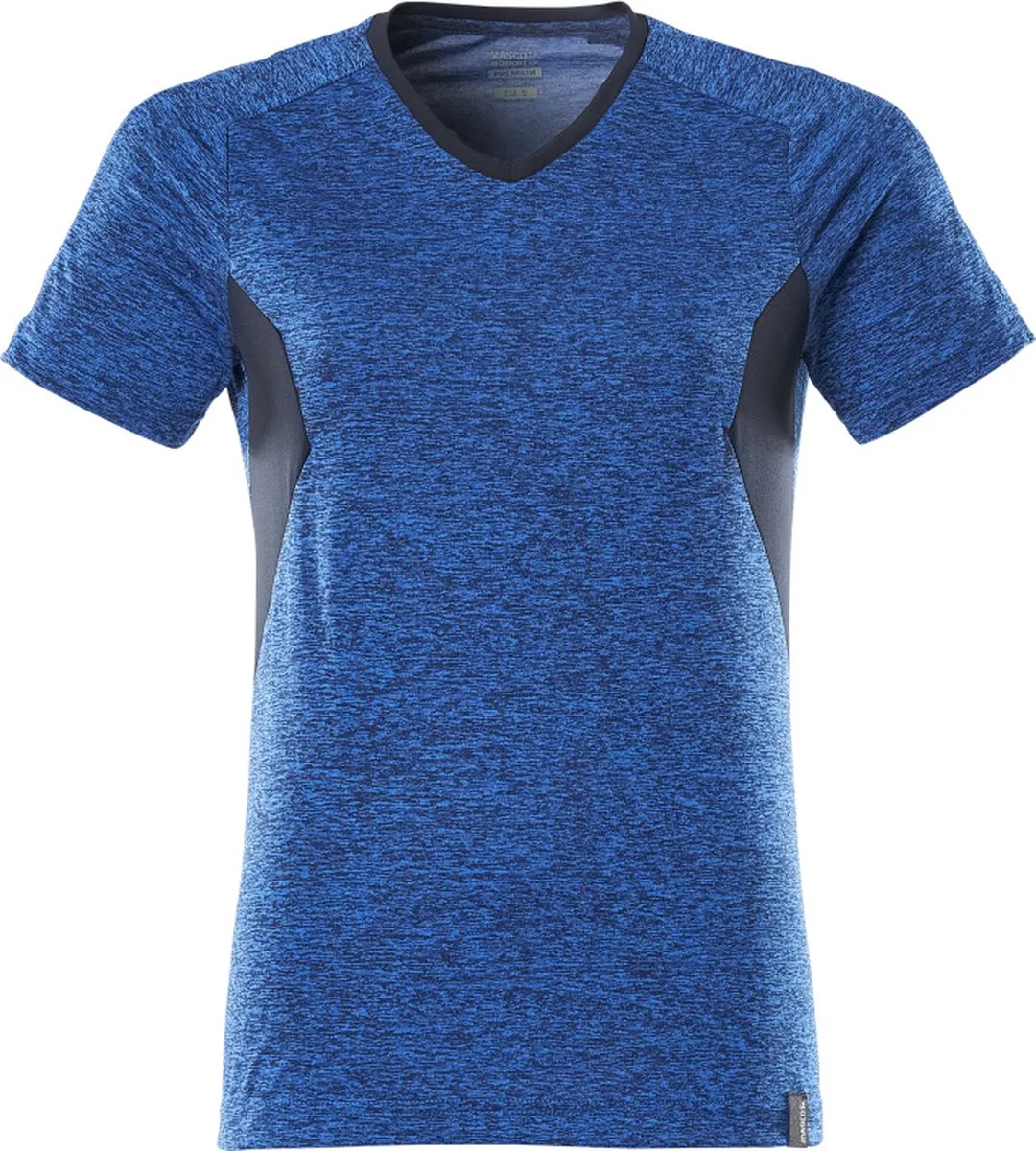 Accelerate T-shirt 18092-801 - helder blauw-gemêleerd/donkermarine van Mascot, Helder blauw-gemêleerd, Donkermarine, XXL – productafbeelding