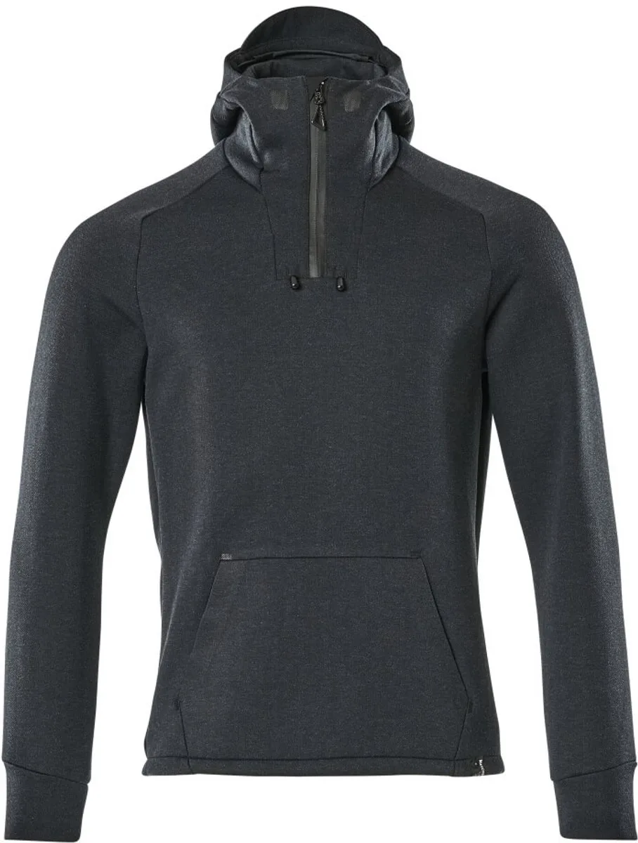 ADVANCED 17684 Capuchontrui met korte rits by Mascot, Donkermarine, Black – product image