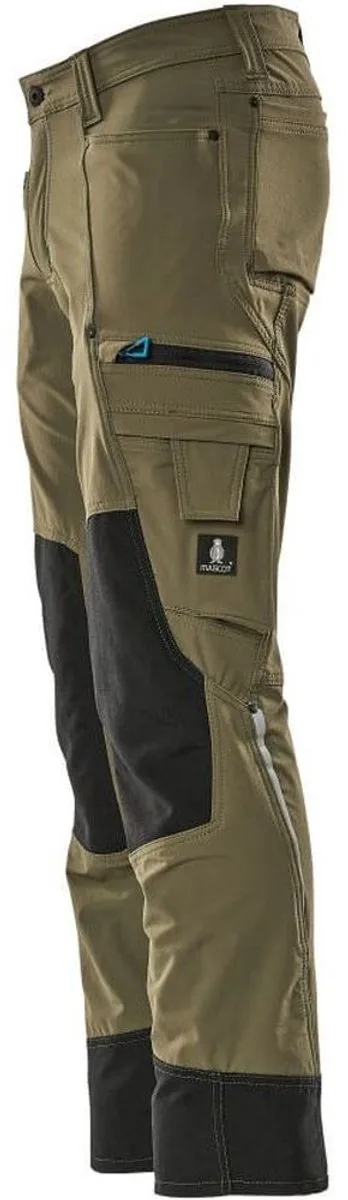 Advanced Broek met kniezakken 17179-311 - mosgroen - 82 van Mascot, Groen, C56 – productafbeelding