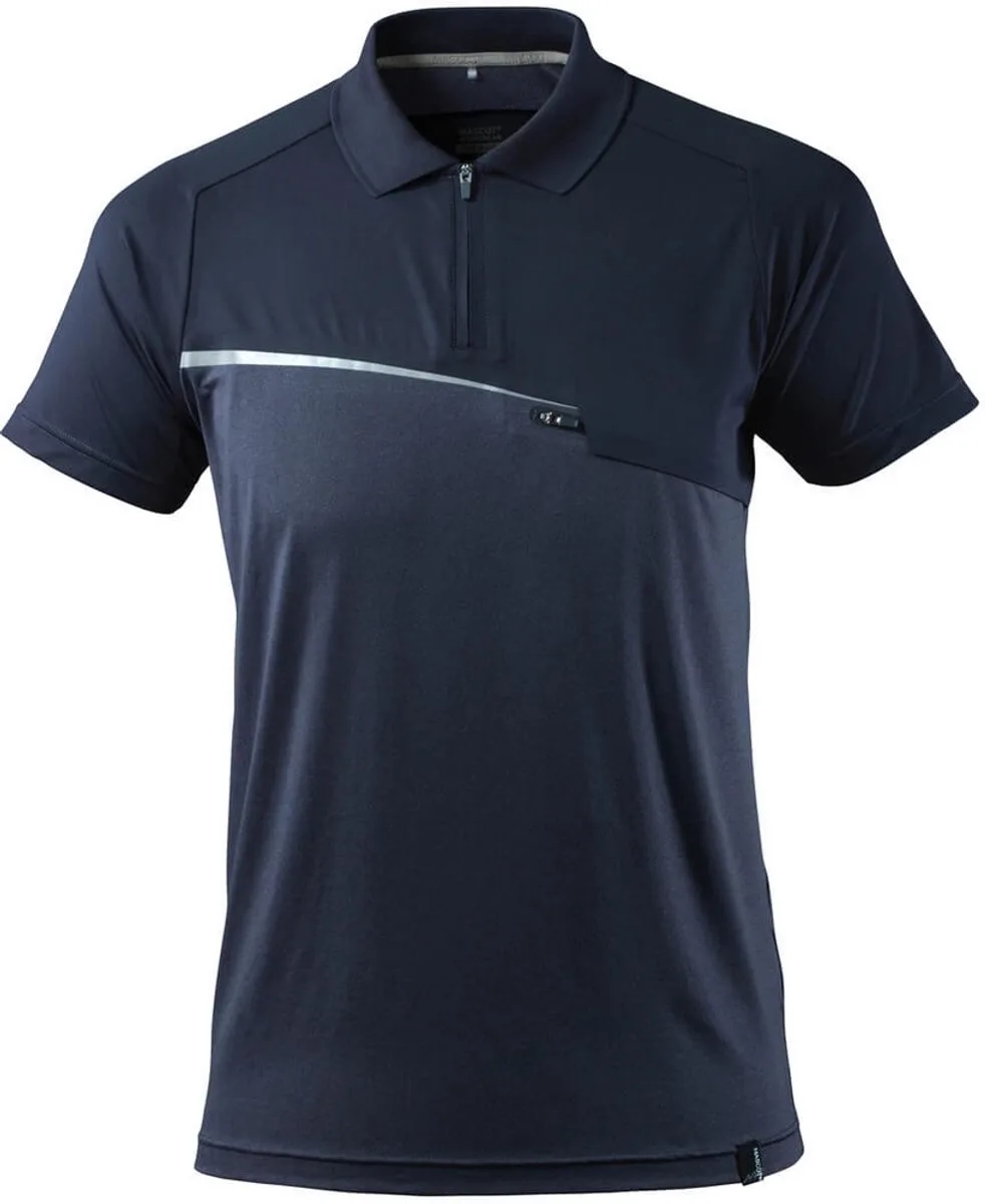 Advanced Poloshirt met borstzak 17283-945 - donkermarine van Mascot, Donkermarine, XXL – productafbeelding