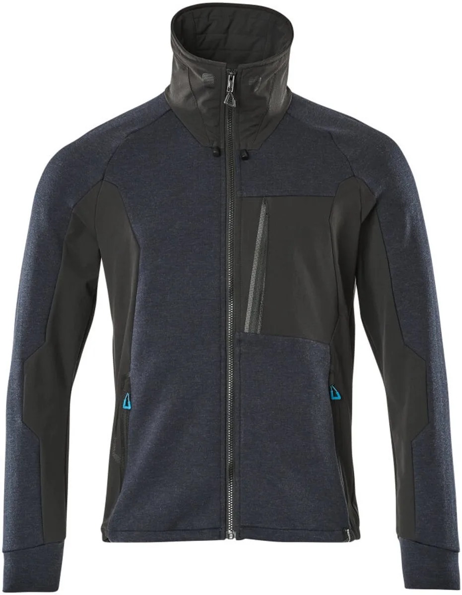 Advanced Sweatshirt met rits 17484-319 - donkermarine/zwart by Mascot, Donkermarine, Black, XXL – product image