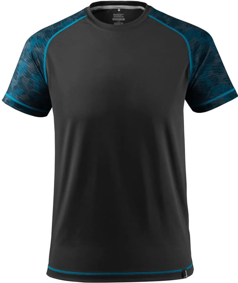 Advanced T-shirt 17482-944 - Zwart de Mascot, Noir, 4XL – image du produit