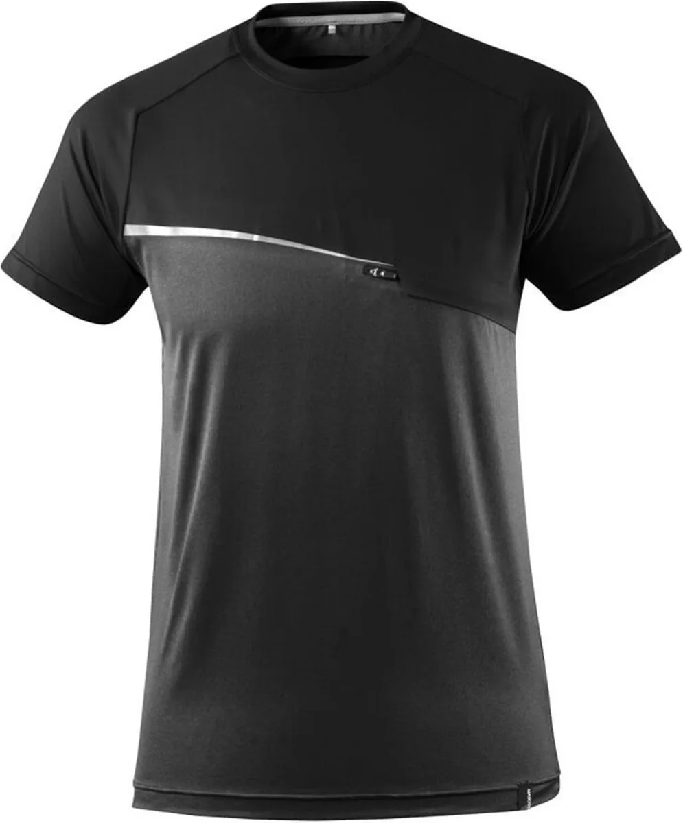 Advanced T-shirt 17782-945 - Zwart de Mascot, Noir, XL – image du produit