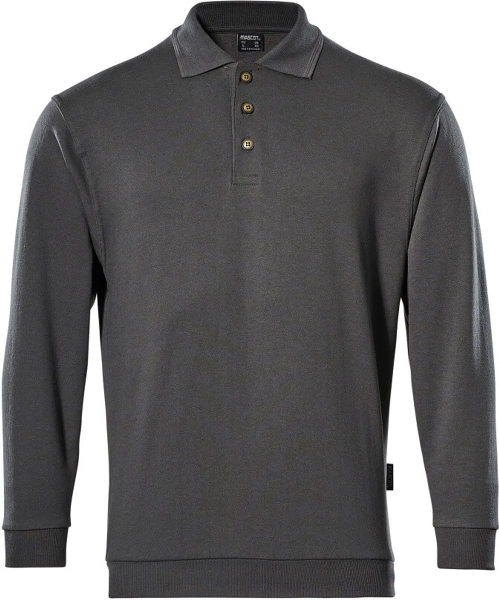 Crossover Polosweatshirt 00785-280 - donkerantraciet van Mascot, Donkerantraciet, L – productafbeelding