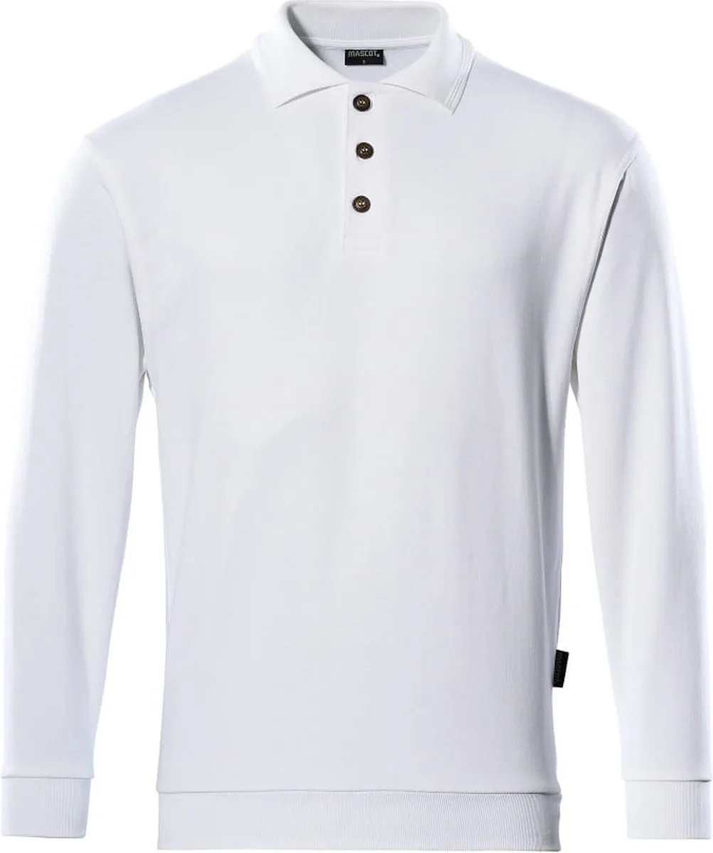 Crossover Polosweatshirt 00785-280 - Wit von Mascot, Weiß, 4XL – Produktbild