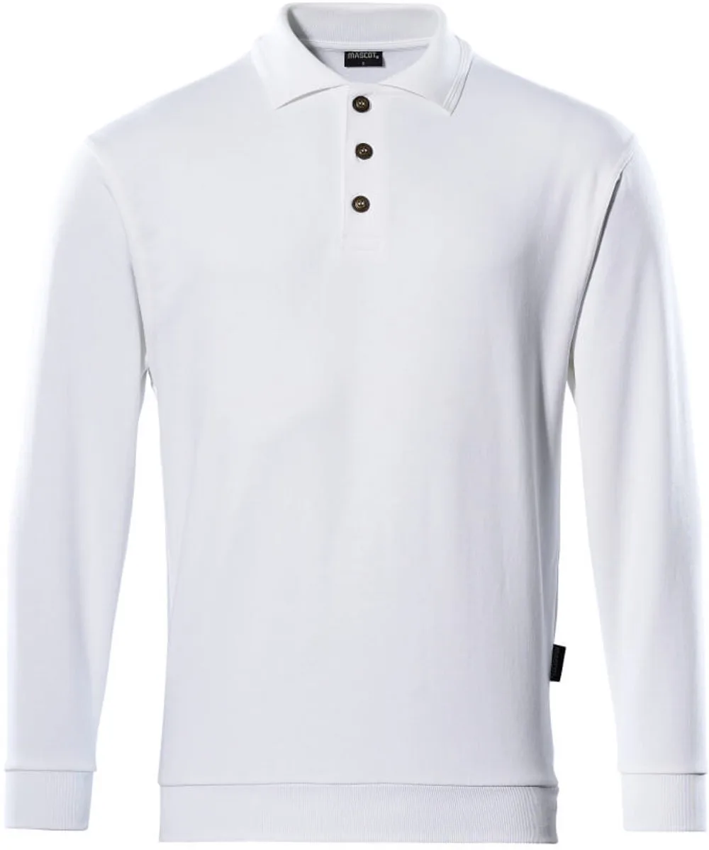 Crossover Polosweatshirt 00785-280 - Wit de Mascot, Blanc, XXL – image du produit