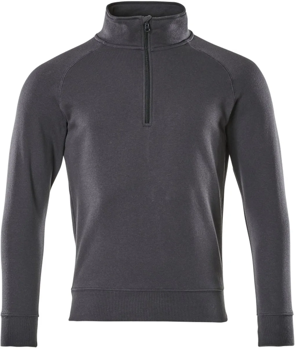 Crossover Sweatshirt met korte rits 50611-971 - donkermarine fra Mascot, Donkermarine, XXL – produktbillede