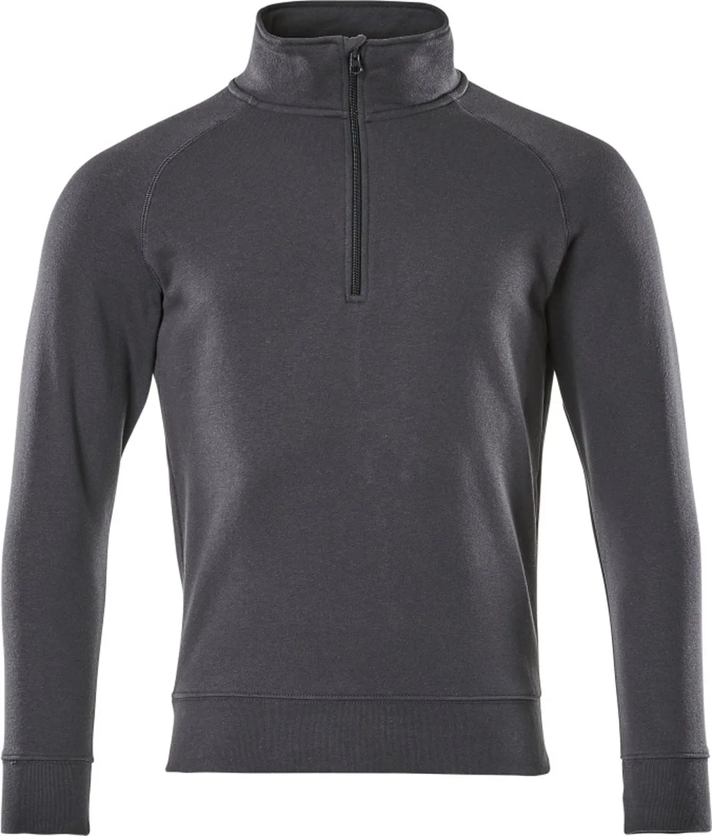 Crossover Sweatshirt met korte rits 50611-971 - donkermarine von Mascot, Donkermarine, S – Produktbild