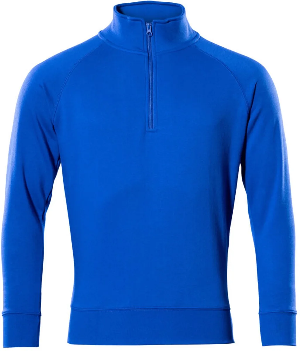 Crossover Sweatshirt met korte rits 50611-971 - Korenblauw von Mascot, Korenblauw, M – Produktbild