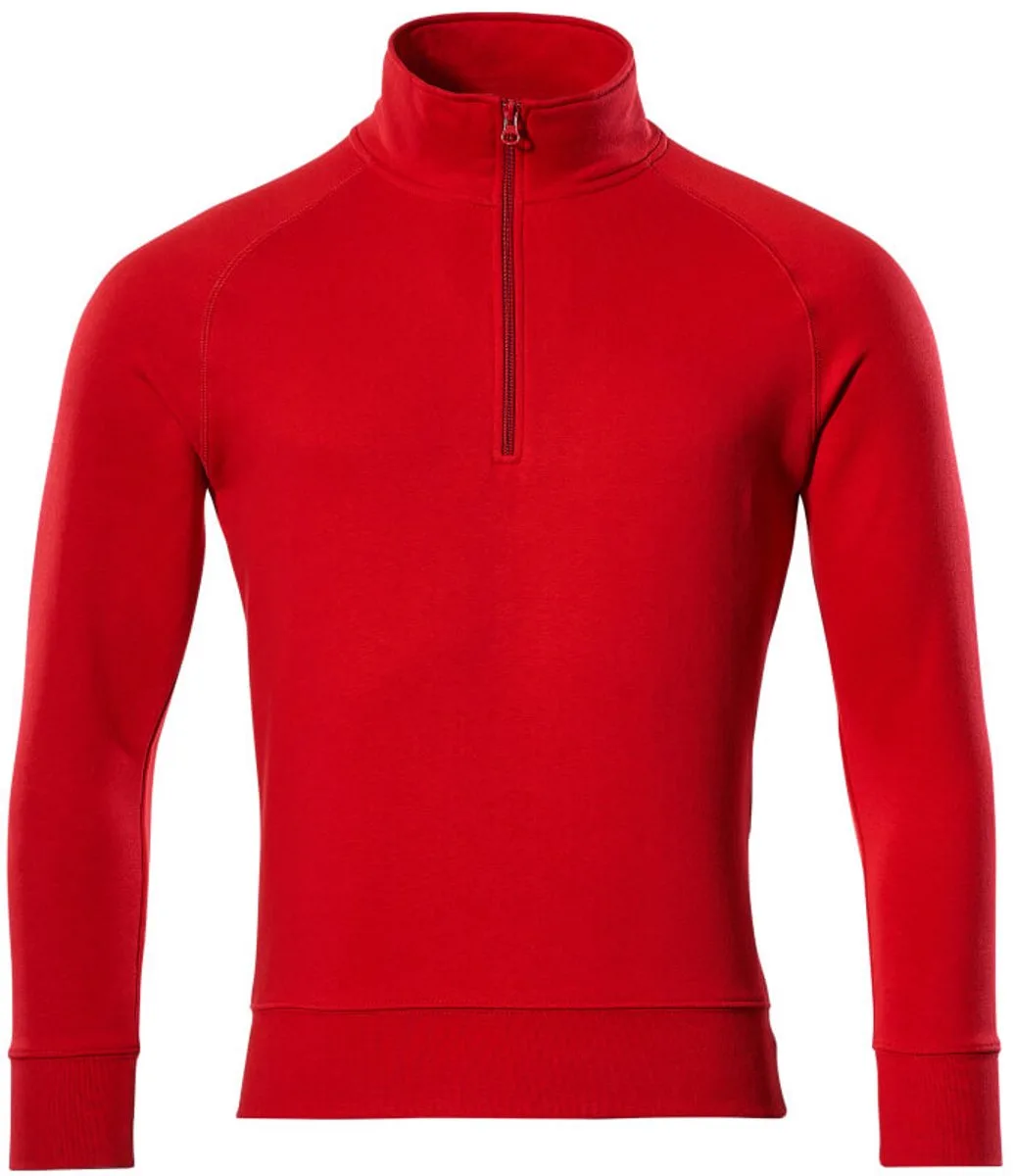 Crossover Sweatshirt met korte rits 50611-971 - signaalrood de Mascot, Signaalrood, XXL – image du produit