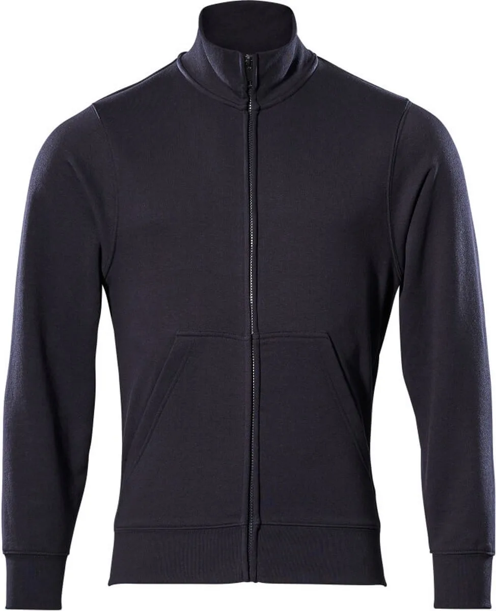 Crossover Sweatshirt met rits 51591-970 - donkermarine von Mascot, Donkermarine, M – Produktbild