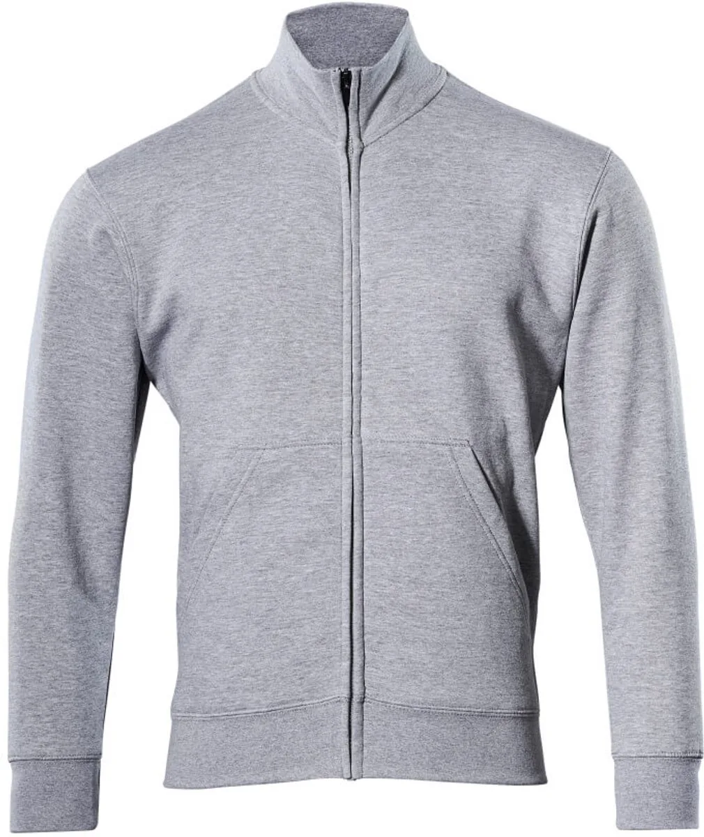 Crossover Sweatshirt met rits 51591-970 - grijs-gemêleerd by Mascot, Grijs-gemêleerd, XXL – product image