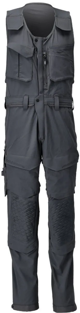 Customized Bodybroek met kniezakken 22069-311 - Zwart - 76 van Mascot, Zwart, C46 – productafbeelding