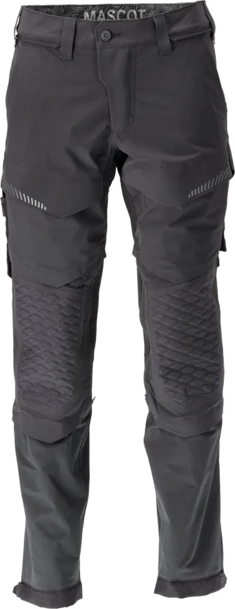Customized Broek met kniezakken 22279-605 - Zwart - 76 van Mascot, Zwart, C50 – productafbeelding