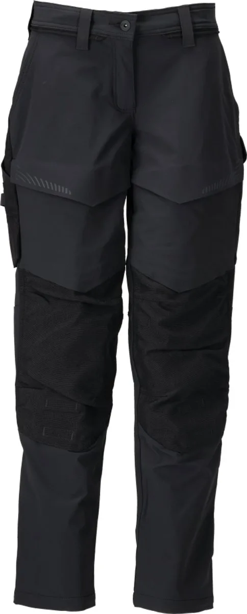 Customized Broek met kniezakken 22378-311 - Zwart - 76 von Mascot, Schwarz, C38 – Produktbild