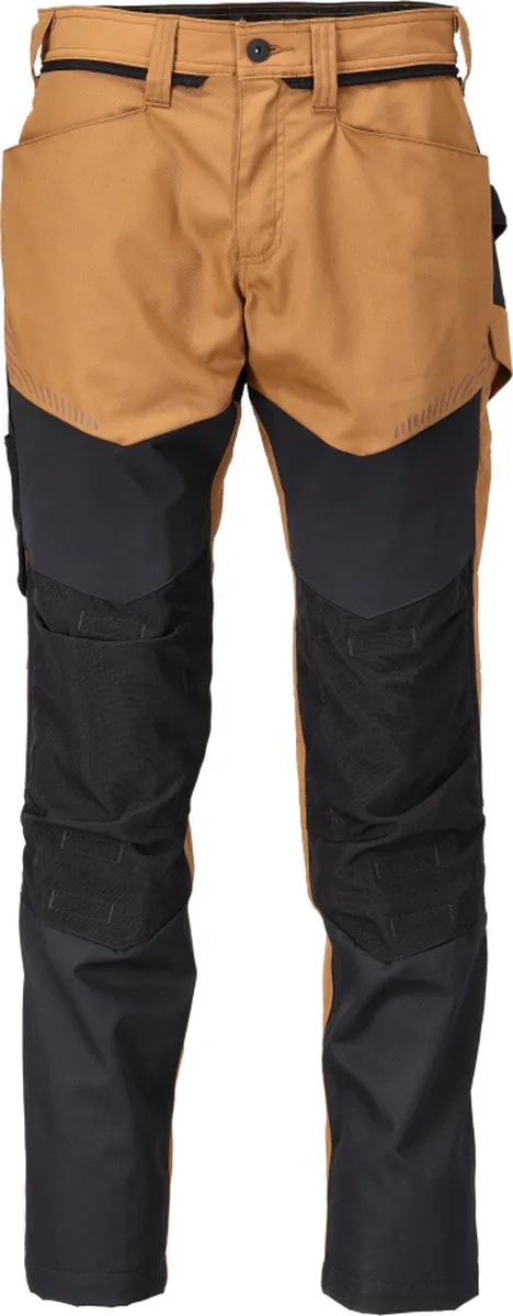 Customized Broek met kniezakken 22479-230 - notenbruin/zwart - 82 de Mascot, Notenbruin, Noir, C43 – image du produit