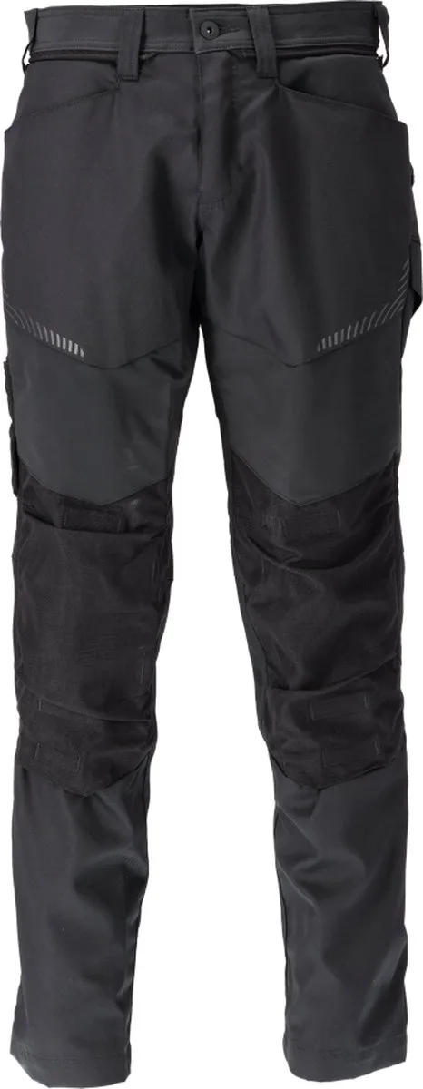 Customized Broek met kniezakken 22479-230 - Zwart - 82 fra Mascot, Sort, C52 – produktbillede