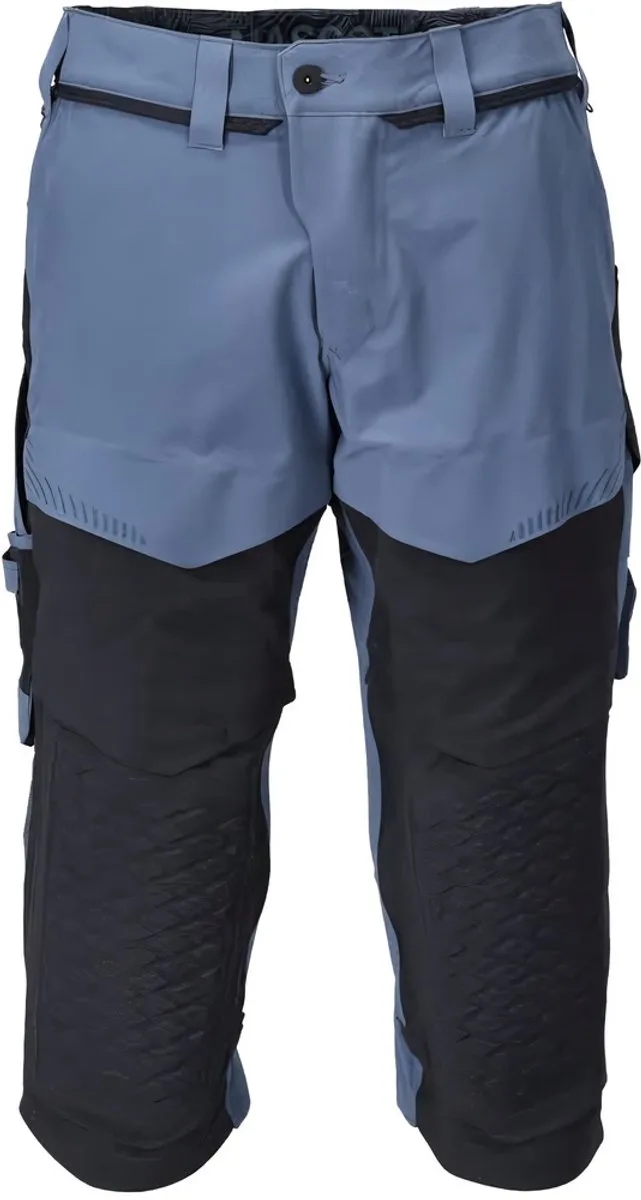 Customized Driekwart broek met kniezakken 22249-605 - steenblauw/donkermarine de Mascot, Steenblauw, Donkermarine, C44 – image du produit