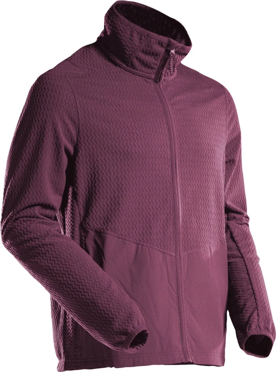 Customized Microfleece trui met rits 22803-639 - Bordeaux van Mascot, Bordeaux, XXL – productafbeelding