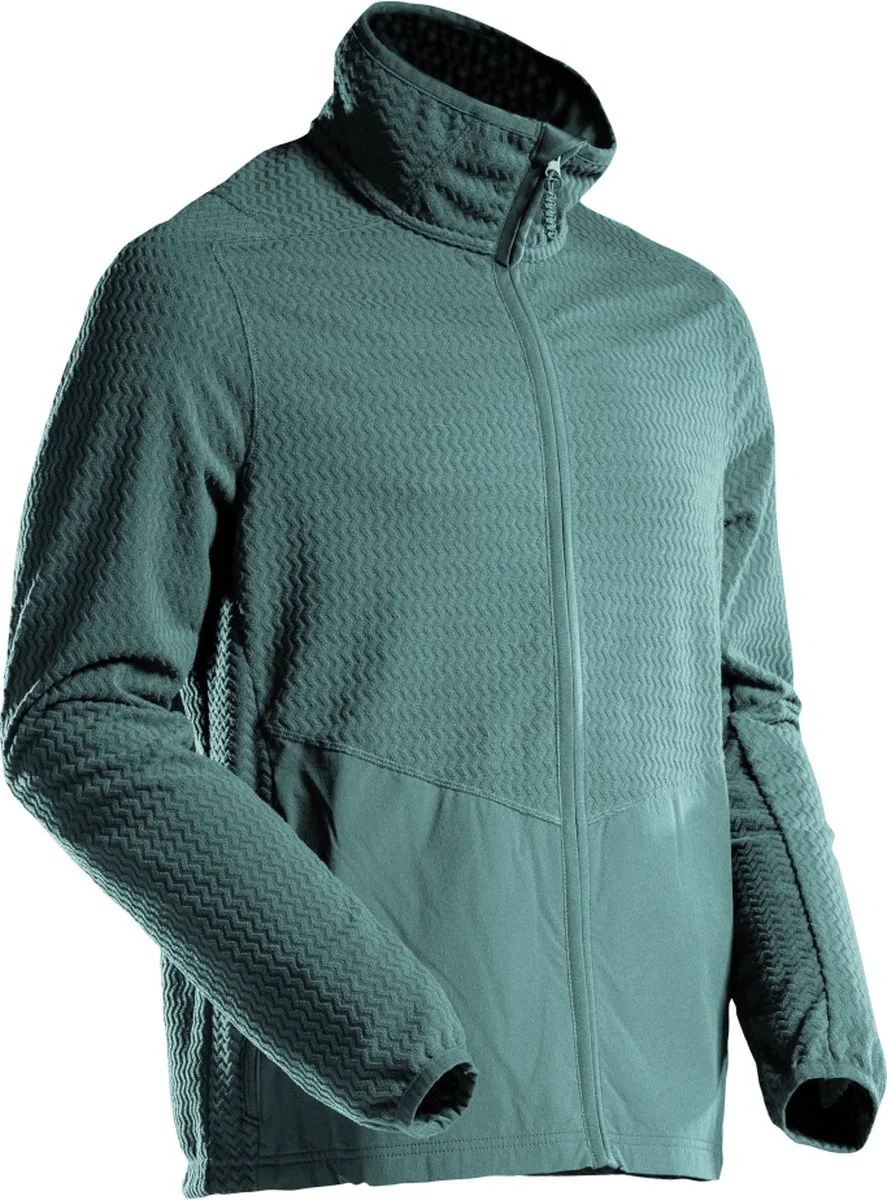 Customized Microfleece trui met rits 22803-639 - lichtbosgroen van Mascot, Lichtbosgroen, XXL – productafbeelding