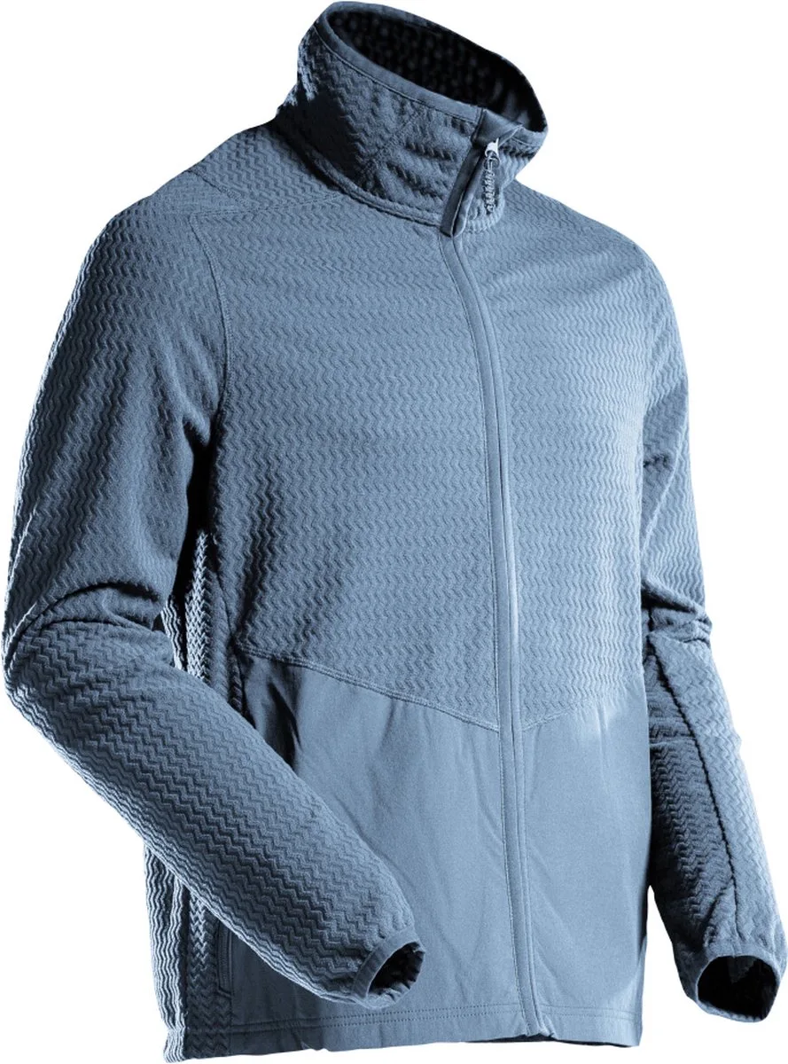 Customized Microfleece trui met rits 22803-639 - steenblauw by Mascot, Steenblauw, XXL – product image