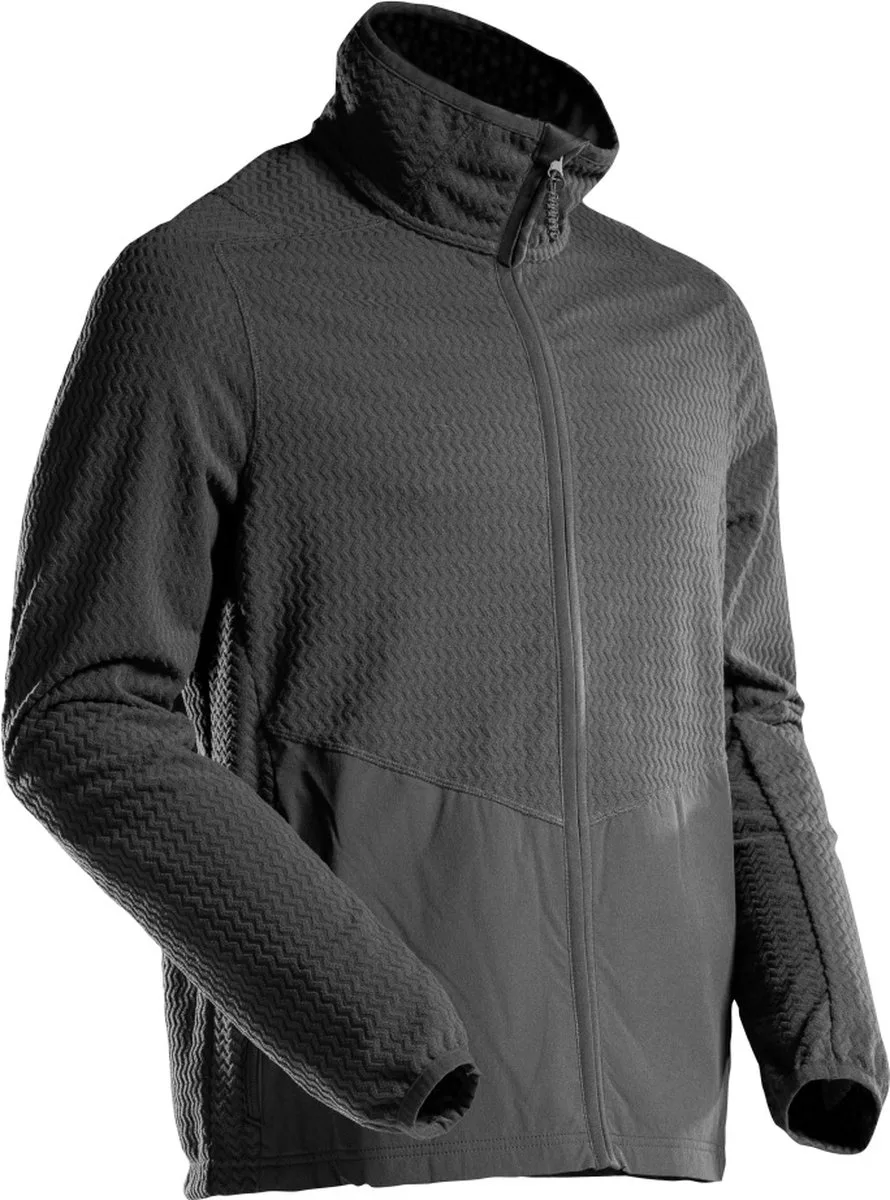 Customized Microfleece trui met rits 22803-639 - Zwart de Mascot, Noir, M – image du produit