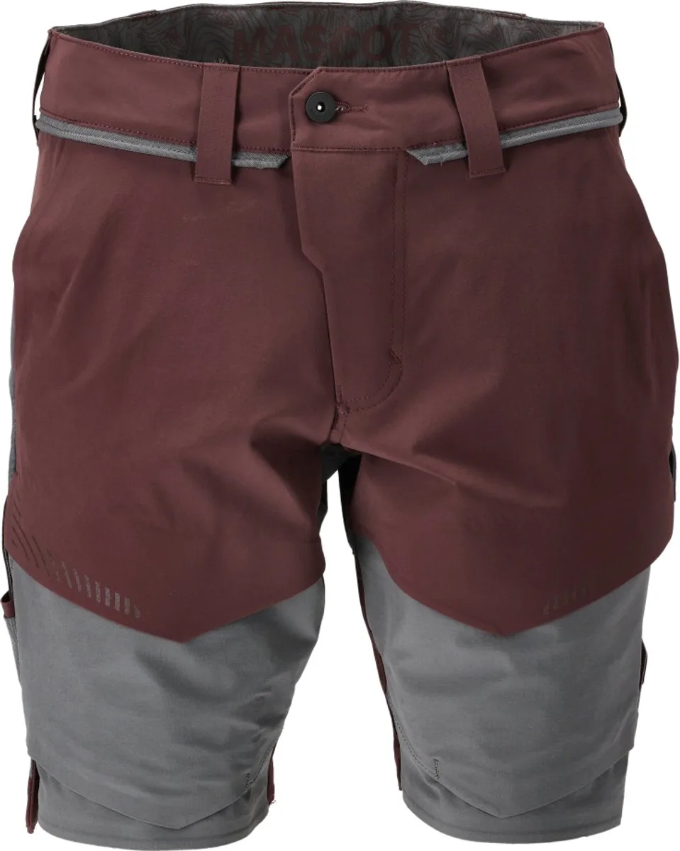 Customized Shorts 22149-605 - bordeaux/steengrijs - C46 fra Mascot, Bordeaux, Steengrijs, 29 – produktbillede
