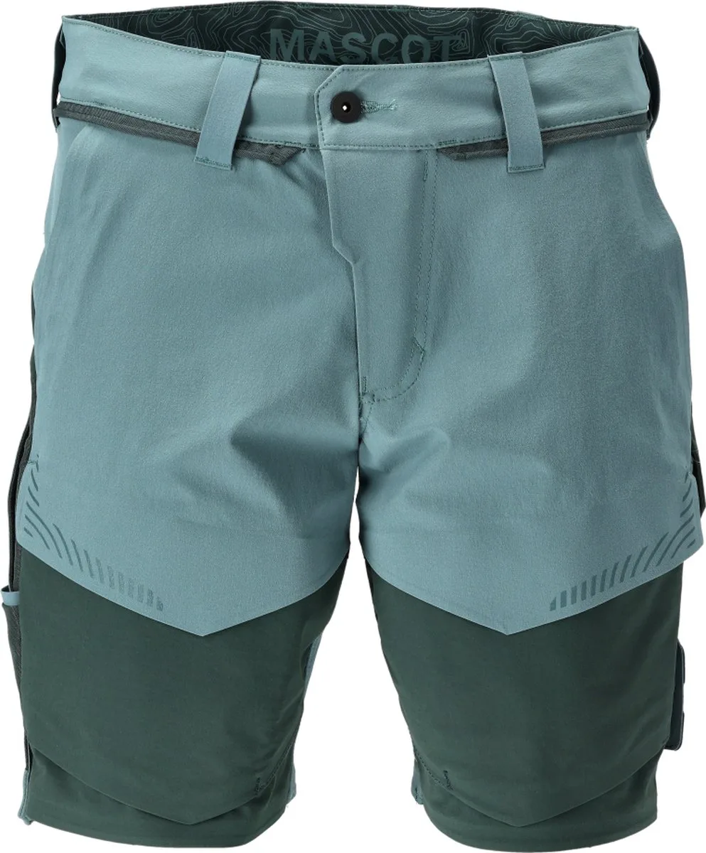 Customized Shorts 22149-605 - lichtbosgroen/bosgroen - C56 fra Mascot, Lichtbosgroen, Bosgroen, 29 – produktbillede