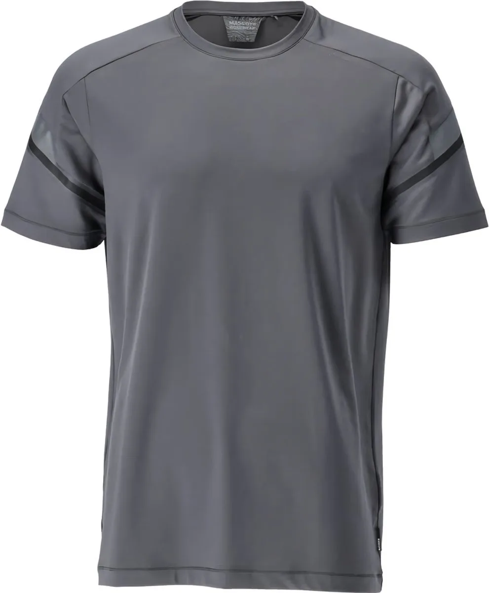 Customized T-shirt, met korte mouwen 22282-461 - steengrijs van Mascot, Steengrijs, XXL – productafbeelding