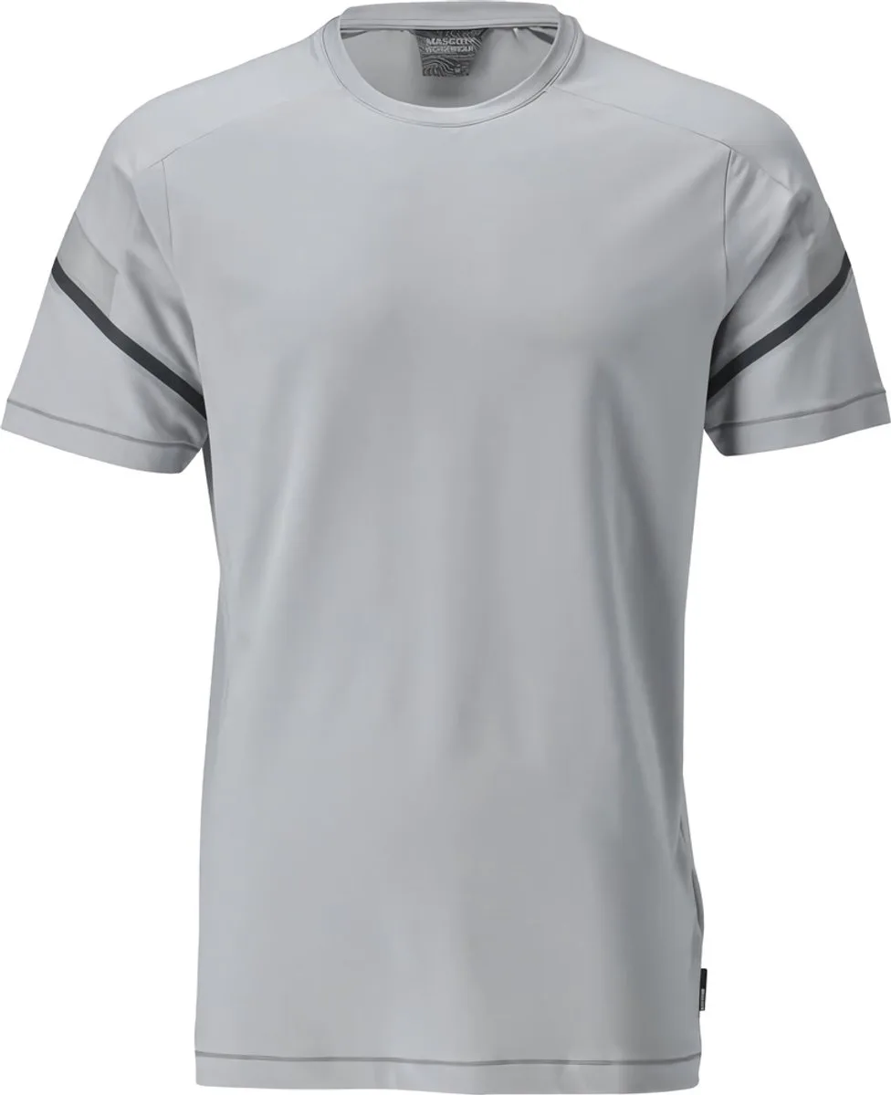 Customized T-shirt, met korte mouwen 22282-461 - Zilvergrijs van Mascot, Zilvergrijs, L – productafbeelding