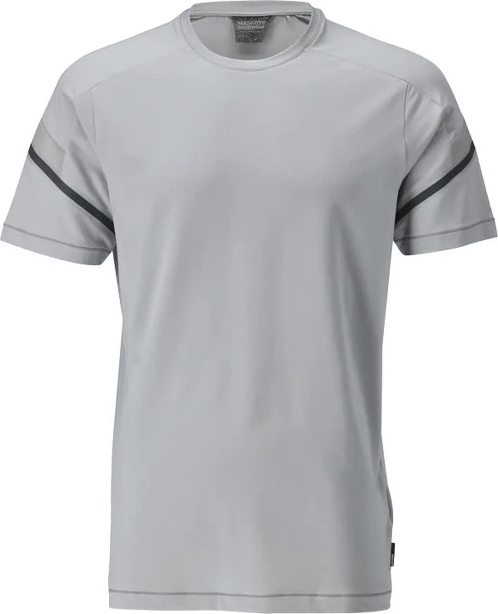 Customized T-shirt, met korte mouwen 22282-461 - Zilvergrijs van Mascot, Zilvergrijs, XXL – productafbeelding