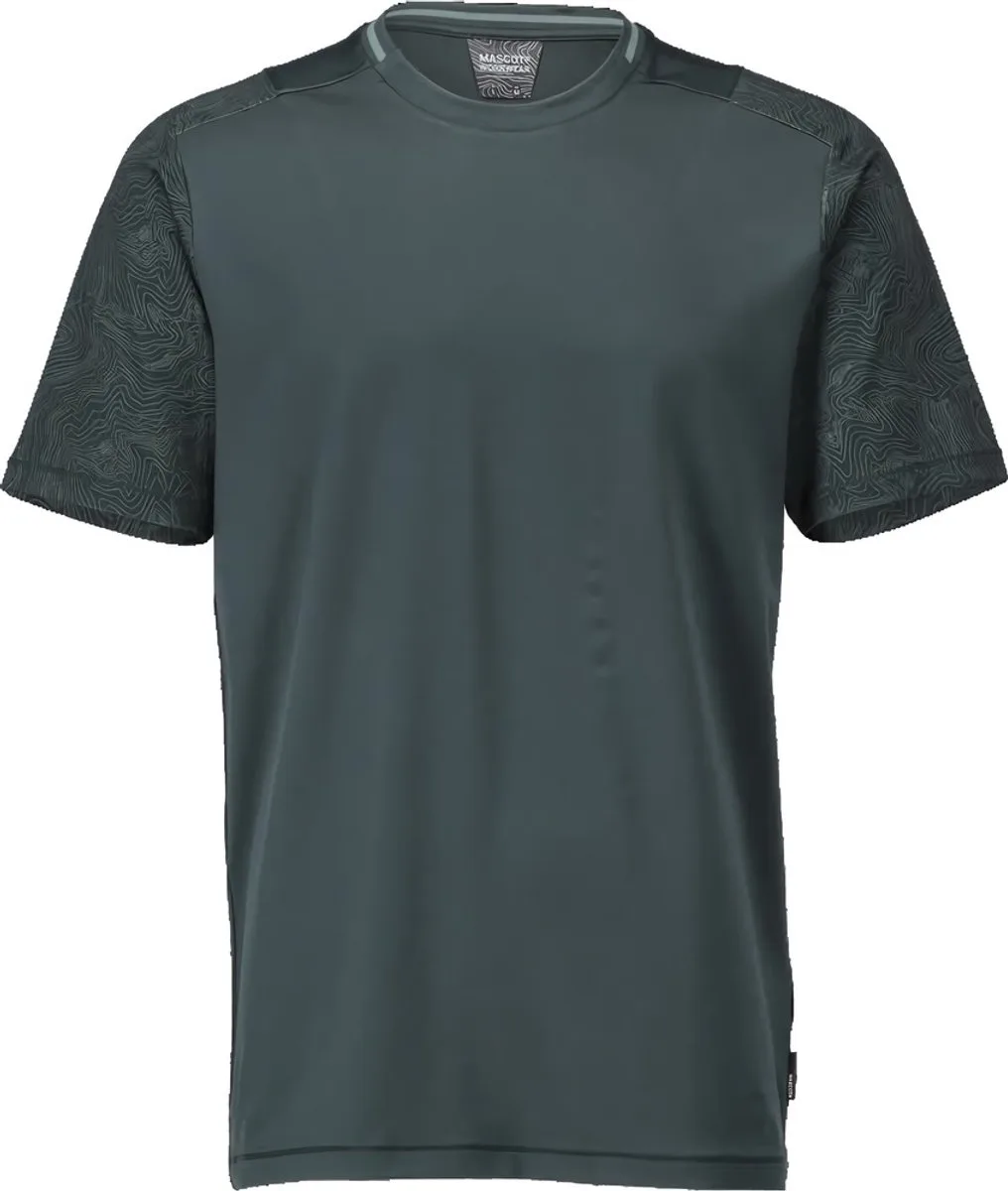 Customized T-shirt, met korte mouwen 22482-618 - Bosgroen van Mascot, Groen, L – productafbeelding