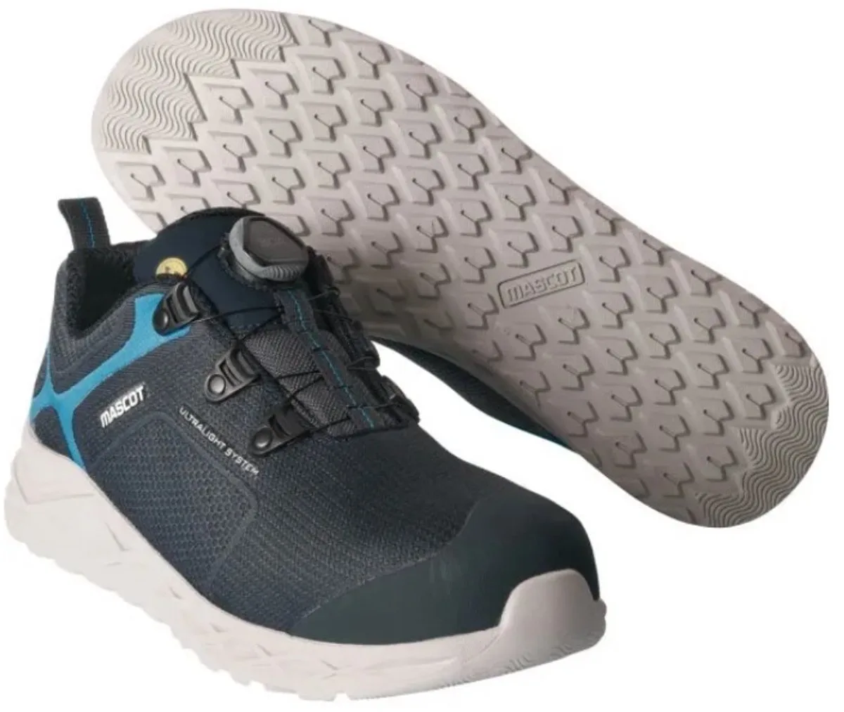 F0270 Veiligheidsschoenen laag BOA-fit system (draaischijf veter) de Mascot, Gris, 44 – image du produit
