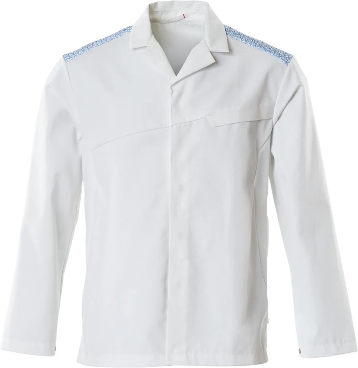 Food & Care Jas 20254-442 - wit/helder blauw de Mascot, Blanc, Helder blauw, 6XL – image du produit